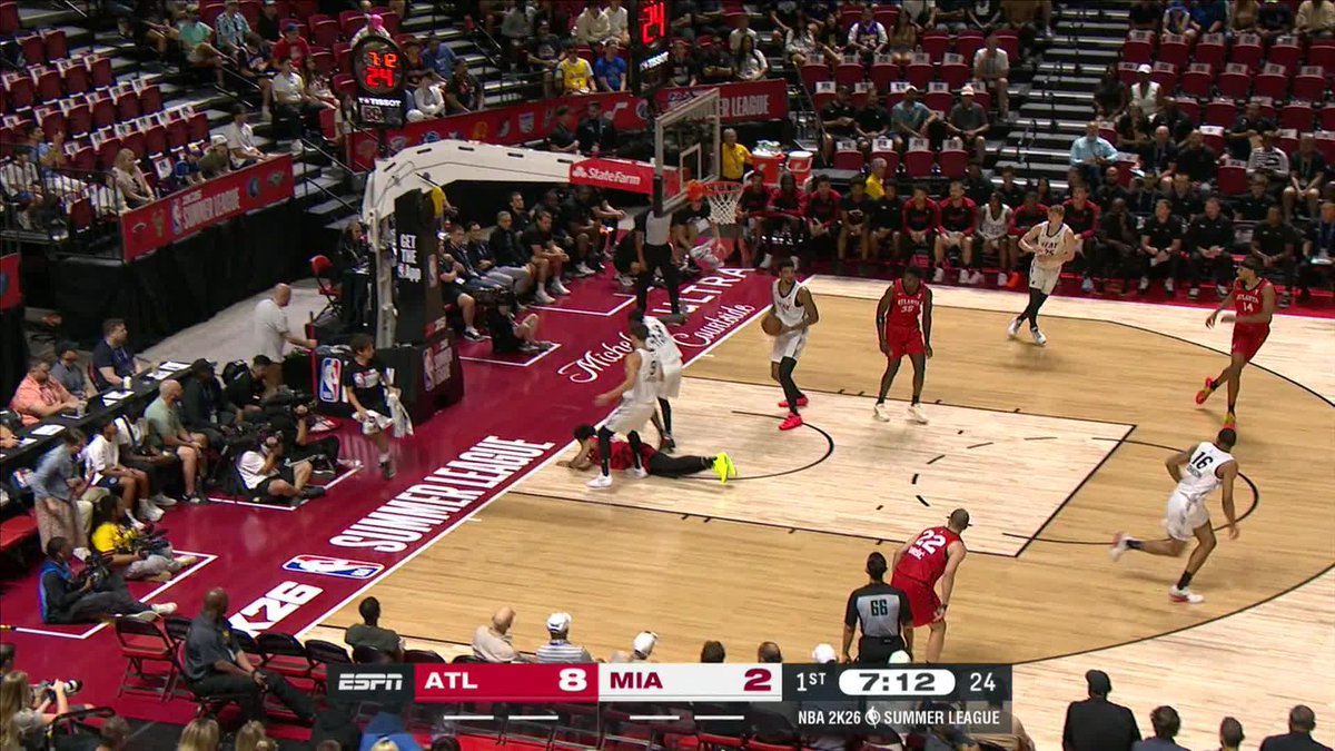 19 FIRST HALF POINTS FOR KASPARAS JAKUČIONIS 🔥 The Miami HEAT rookie is showing out in his #NBA2KSummerLeague debut!