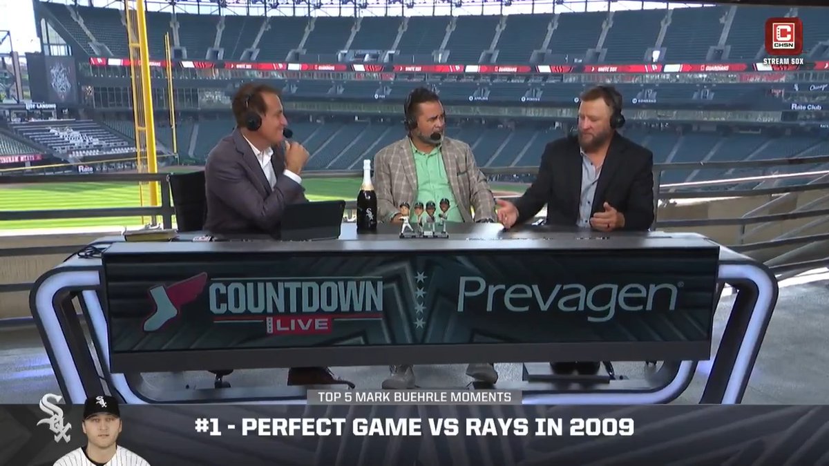 Mark Buehrle's response to A.J. Pierzynski when he told him to throw a no-hitter: "Why? I already have one of those." He went on to throw a perfect game 😂