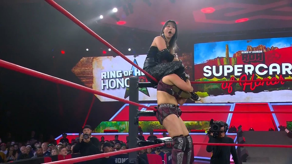 Wait ... Let 坂崎ユカ Sakazaki Yuka cook! Watch #ROHSupercard EXCLUSIVELY on
