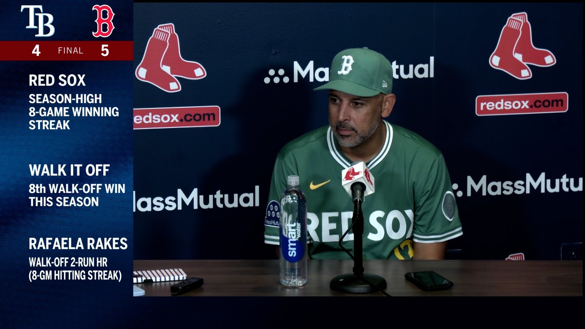 Alex Cora: “It was Marcelo, Roman, and Rafaela. … The future of this organization is bright. The present is bright, too.” 🔥