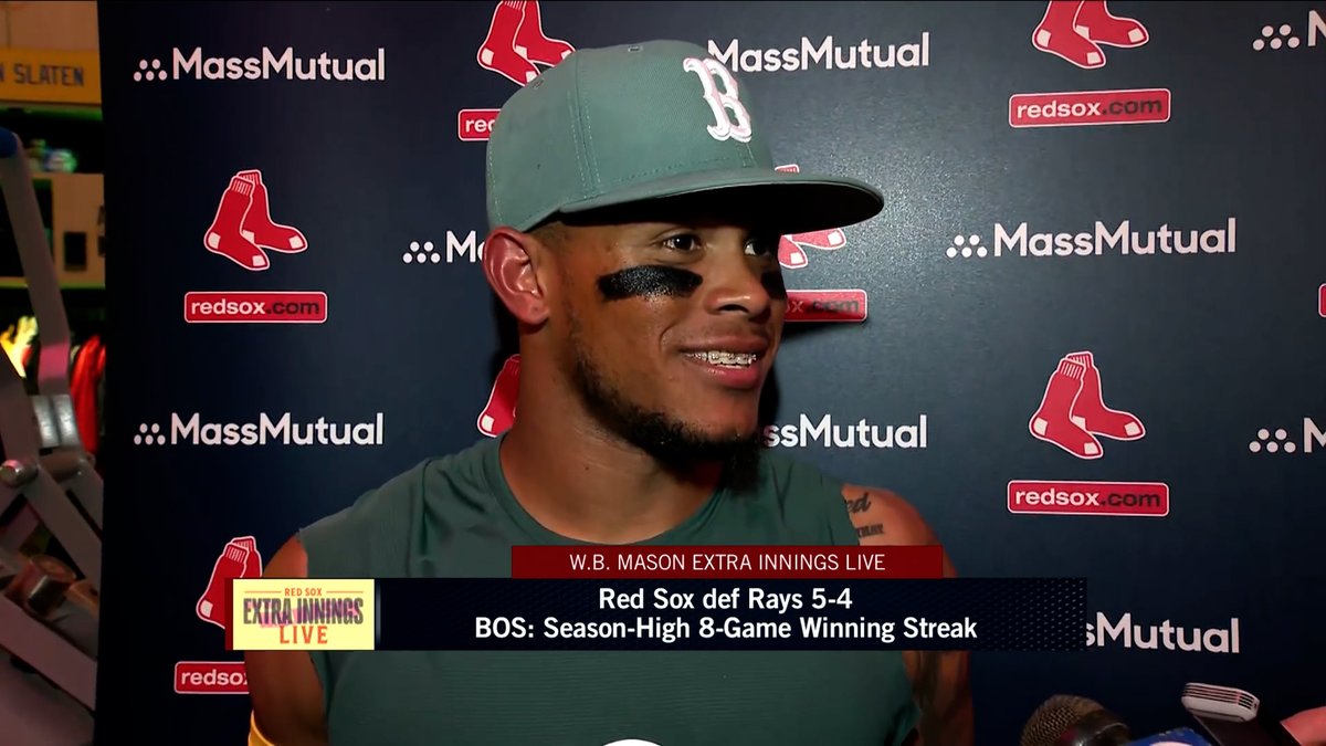 “I’ve been waiting for this moment since I was watching games with my mom in 2004. … When I hit that home run, I was thinking of my mom and my wife back home. It was a special moment.” Ceddanne Rafaela on a moment he’ll never forget ♥️