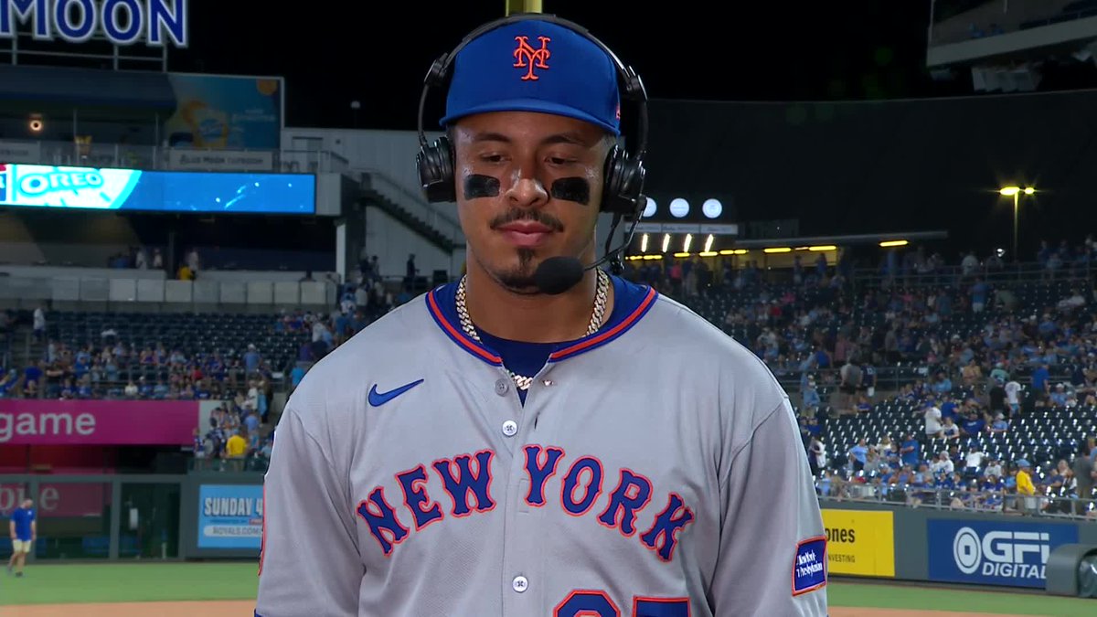 "I don't care how bad I'm feeling at the plate, I want to be up in that situation every single time." Mark Vientos talks with Steve Gelbs and Ron Darling after the Mets' 8-3 win over the Royals: