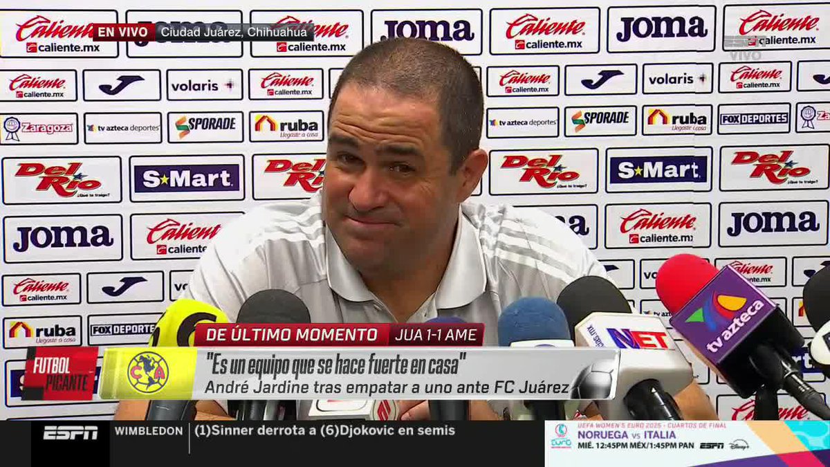 "Viene un poquito de molestia con la rodilla" André Jardine habla sobre la lesión de Álvaro Fidalgo.