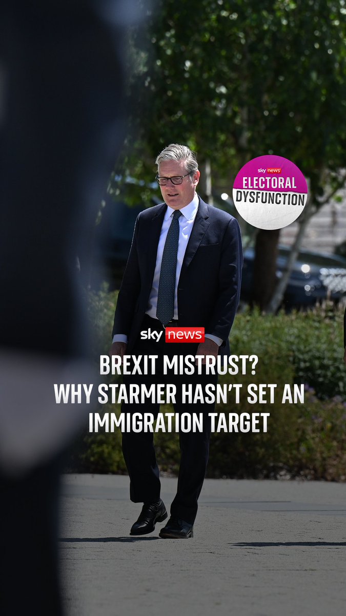 Keir Starmer won’t put numbers on his migration targets - but why? 🌐 Harriet Harman tells Beth Rigby and Ruth Davidson she thinks Brexit is playing a part. #ElectoralDysfunction 🎧