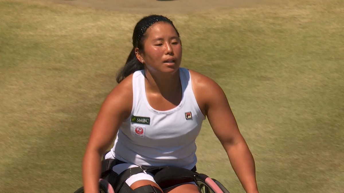 History = made 🥹 Ziying Wang become the first Chinese player to win a Grand Slam wheelchair singles title with a 6-3, 6-3 win over Yui Kamiji 🏆 A fantastic campaign at #Wimbledon from the 26-year-old 💪