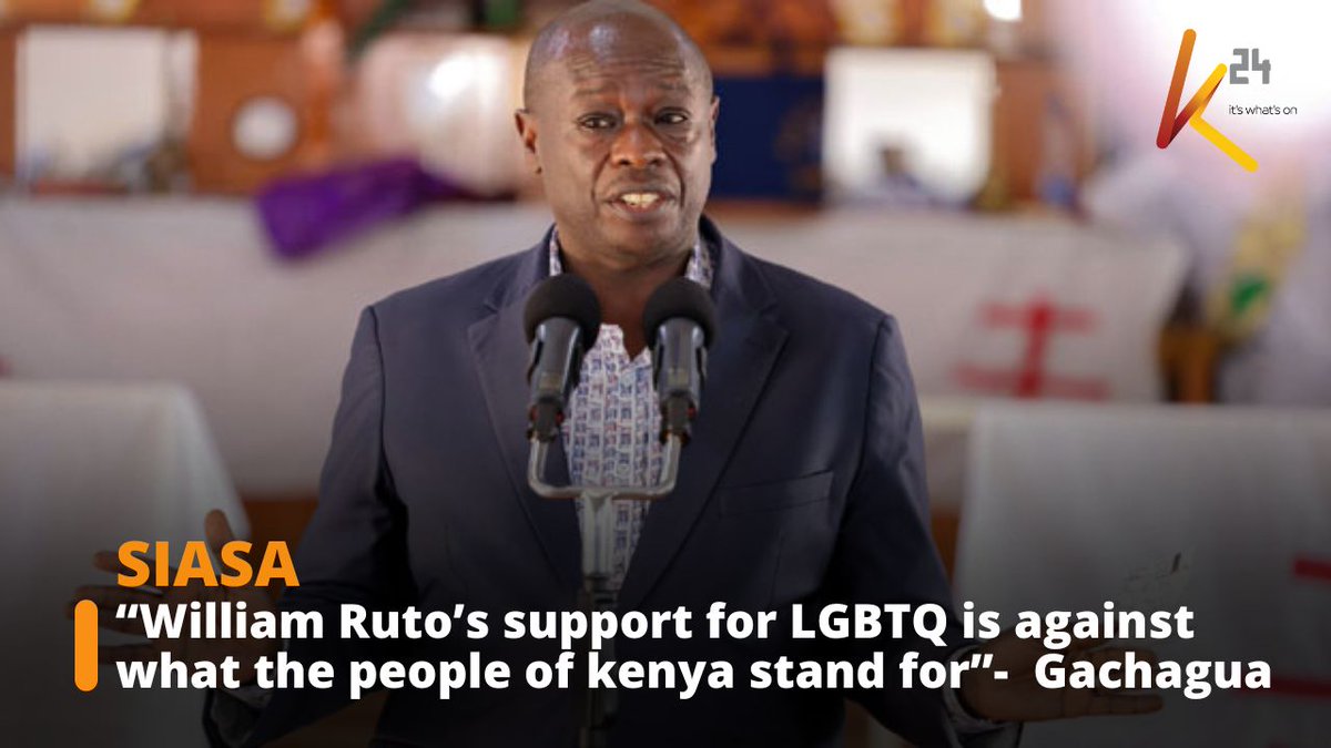 “William Ruto’s support for LGBTQ is against what the people of kenya stand for”- Rigathi Gachagua