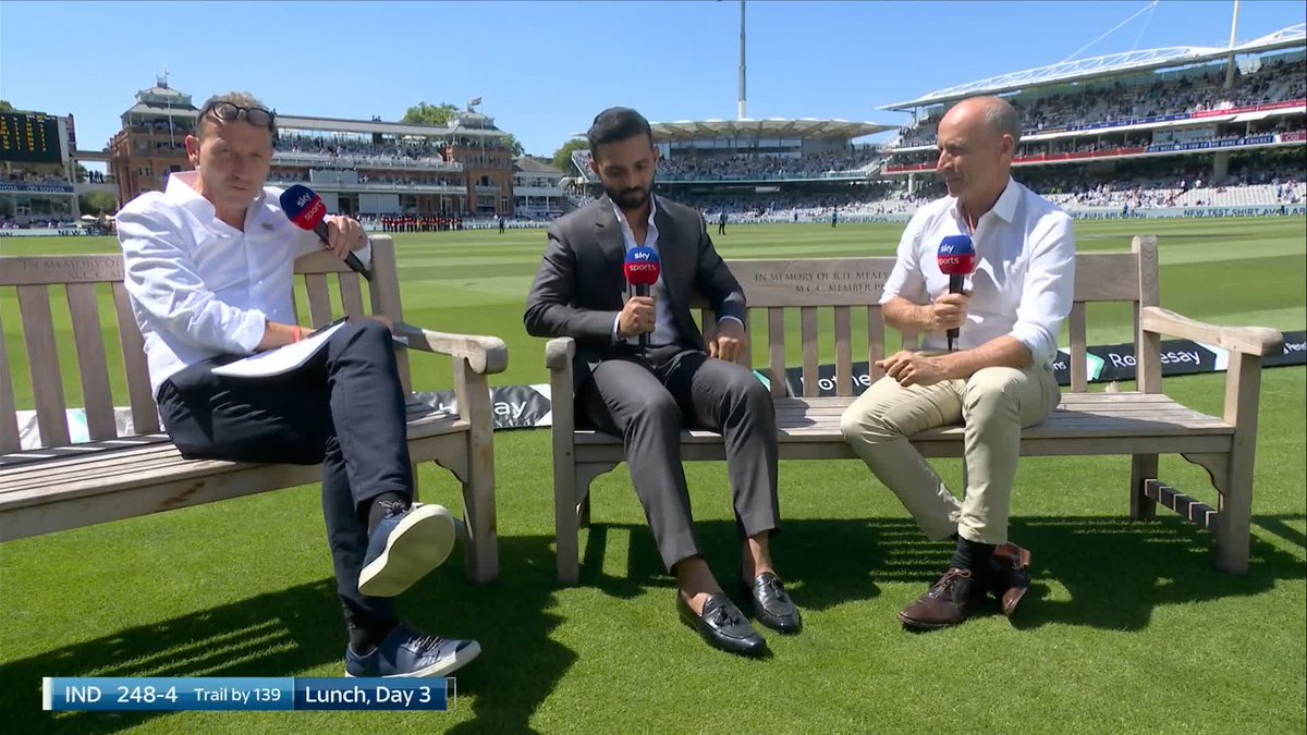"I still want to play Test cricket!" 👀 Ajinkya Rahane joins Athers & Nas at Lord's... and the 37-year-old still has a desire to play in white for India 💙