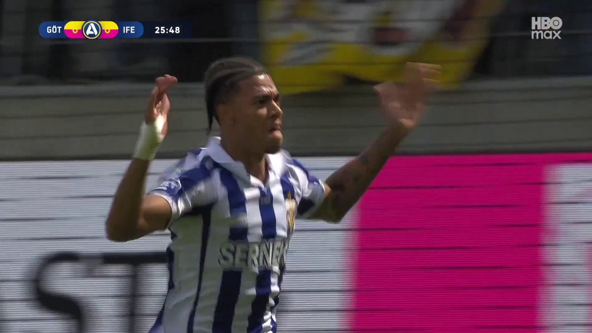 1-0 IFK Göteborg! Sebastian Clemmensen drar till på volley efter en blåvit hörna 🔵 ⚪ 📲 Se matchen på HBO Max