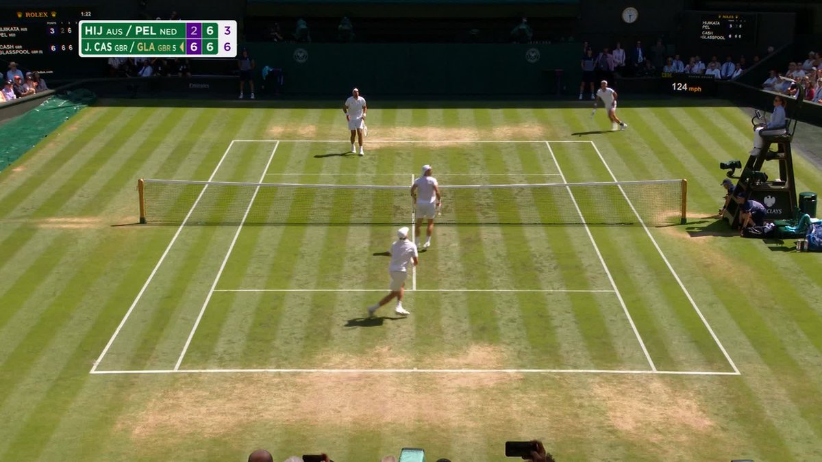 Julian Cash and Lloyd Glasspool are the 2025 Gentlemen's Doubles Champions! 🏆 With a 6-2, 7-6(3) victory over Rinky Hijikata and David Pel, the pair become the first all-British team to win a Grand Slam men’s doubles title since 1936 🇬🇧 A sensational run at #Wimbledon