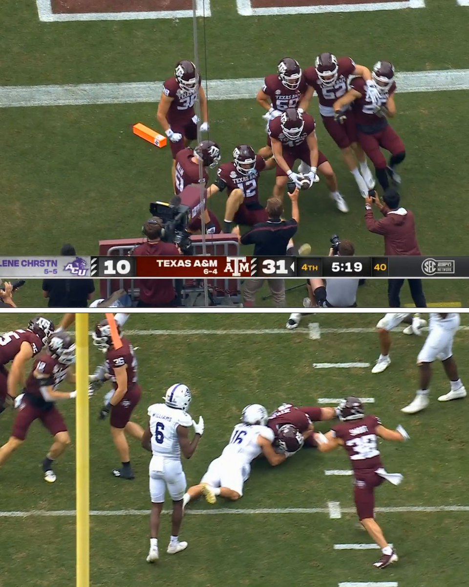 When Texas A&M sent all walk-ons to kickoff team on senior day ๐ค ๐ Texas A&M Football | #SECNTakeover