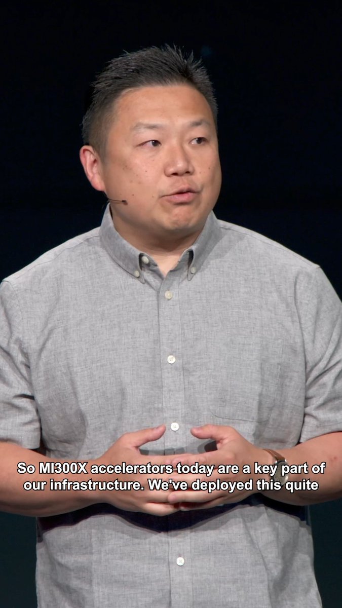 “MI300X is unlocking new possibilities for AI.” Yee Jiun Song of AI at Meta shares how MI300X accelerators are driving Llama 3 & 4 inference and why their performance is now powering even more critical workloads like training and recommendations. #AdvancingAI