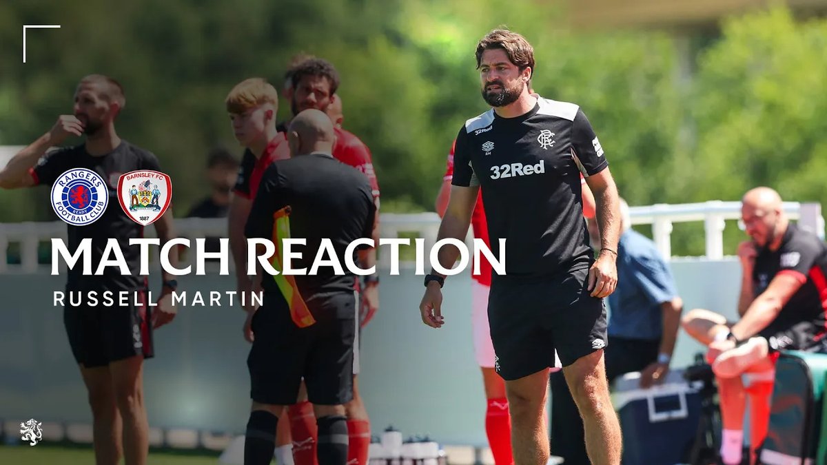 🎙️ Russell Martin spoke to RangersTV following this afternoon's pre-season 1-1 draw against Barnsley at St. George's Park.