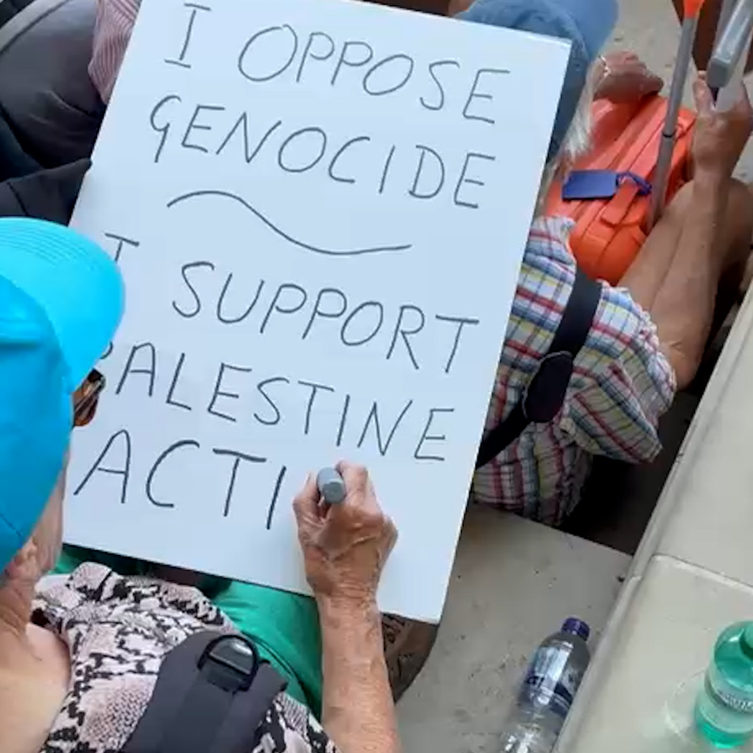Police are detaining protesters in Parliament Square after they were seen holding signs reading “I support Palestine Action." The group were proscribed a terror organisation last week.