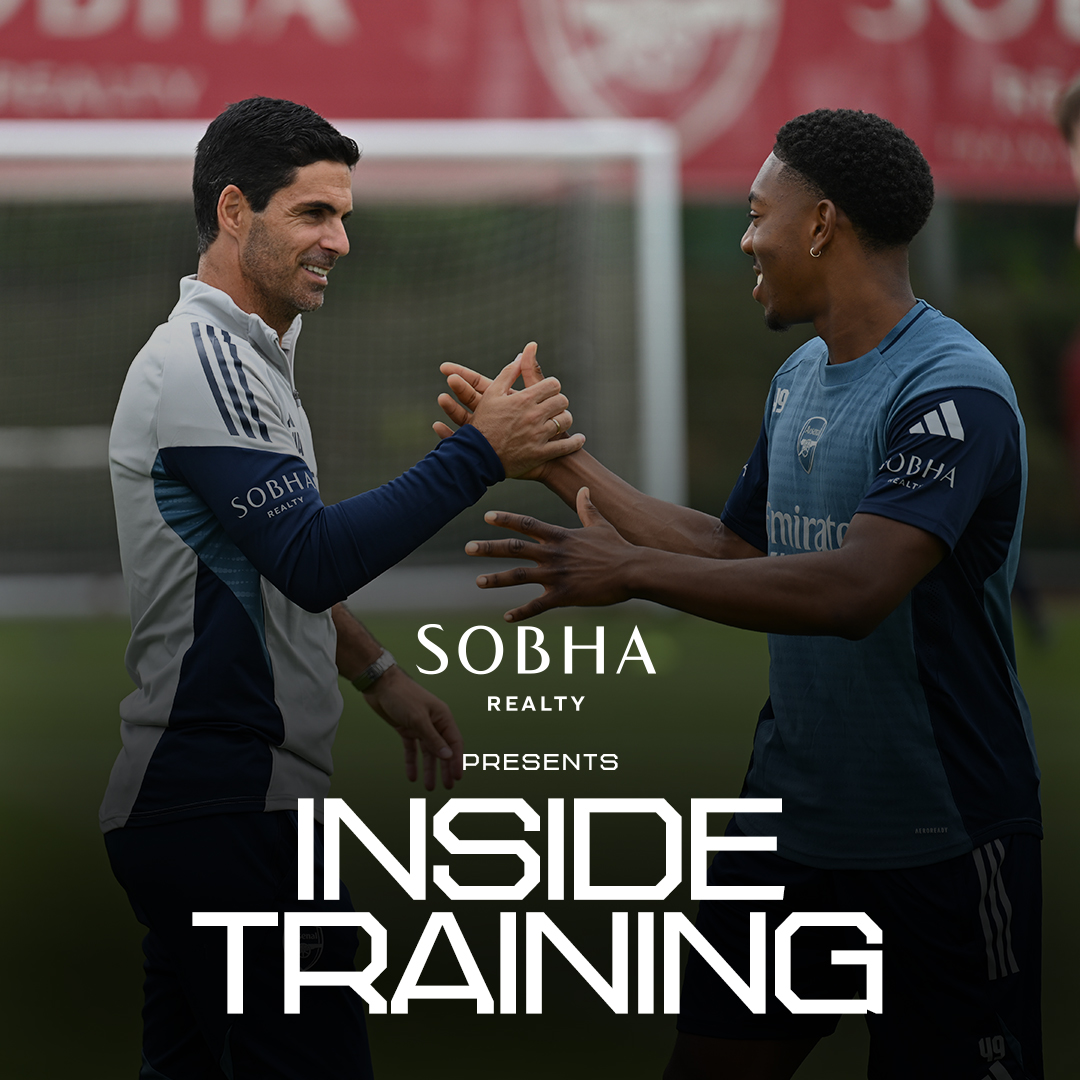 Back to business 🫡 📺 Watch as our Gunners return to Sobha Realty Training Centre with Inside Training 👇
