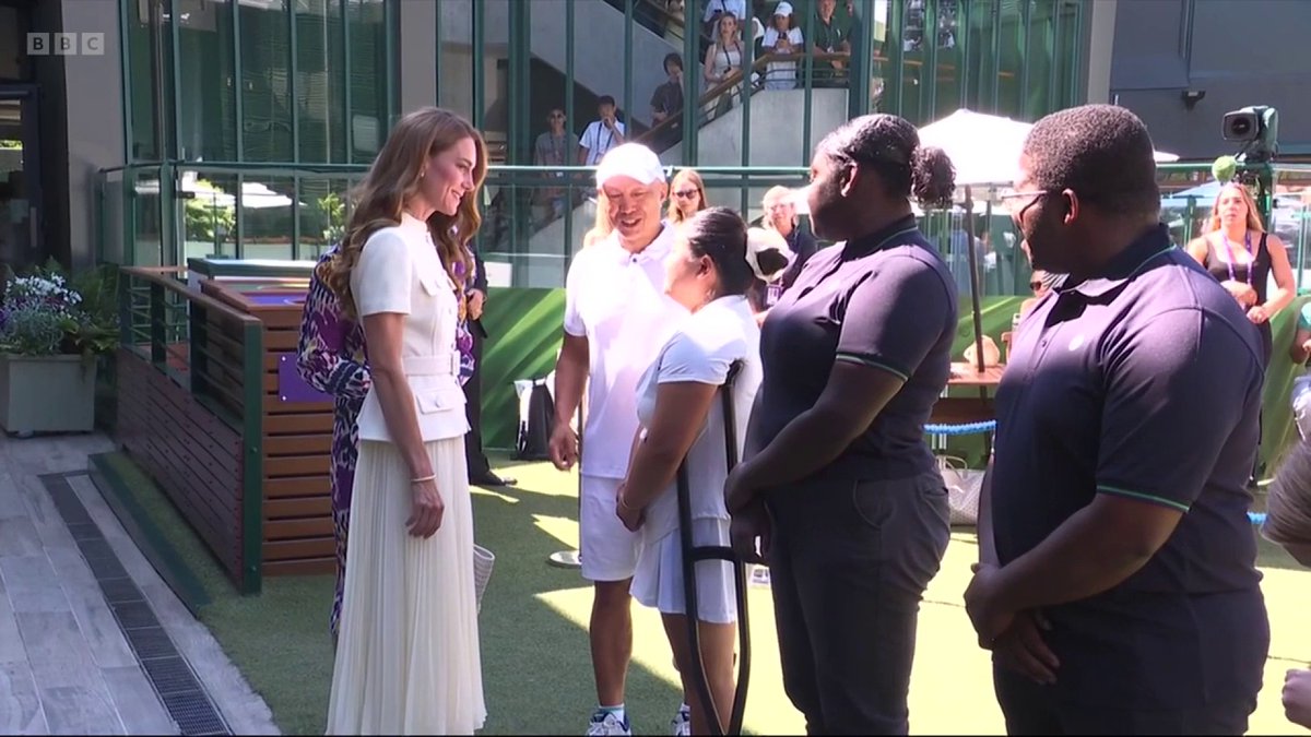 The Princess of Wales is here for the women's singles final 🤩 #Wimbledon