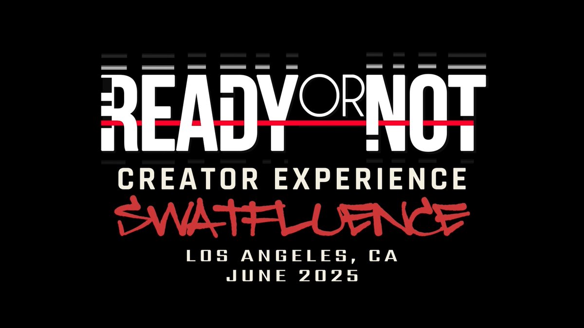 Getting real with Ready or Not at our Creator Event in Los Angeles, where some of gaming's greatest creators had the chance to check out Ready or Not on console and live their SWAT training fantasy. Full video on our YouTube: