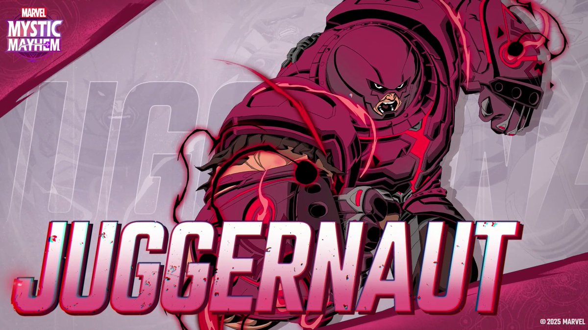 💥 UNSTOPPABLE FORCE MEETS UNBREAKABLE MIGHT. Powered by the Crimson Gem of Cyttorak, nothing stands in his way. Watch as Juggernaut smashes through any challenge with raw power in MARVEL Mystic Mayhem! 💪 #MarvelMysticMayhem
