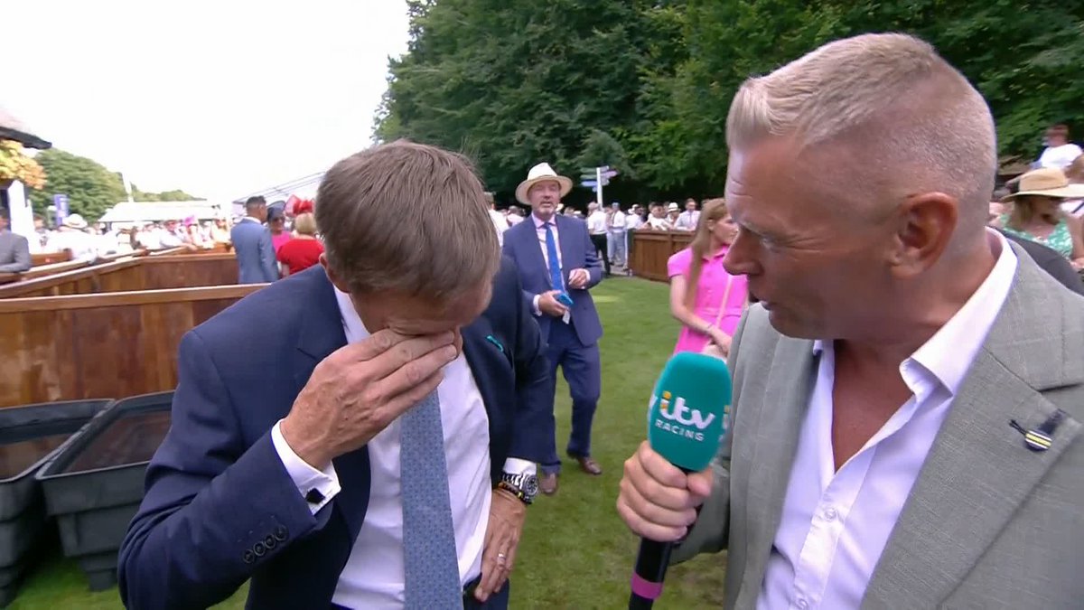 What it means 🥹 An emotional Richard Hughes speaks Matt Chapman after his group one success with No Half Measures ❤️