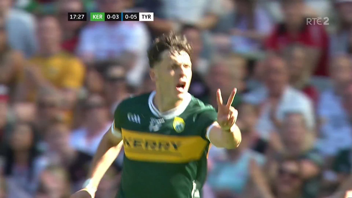 David Clifford scores after Kerry win possession from a Tyrone kickout 📺 📻 💻