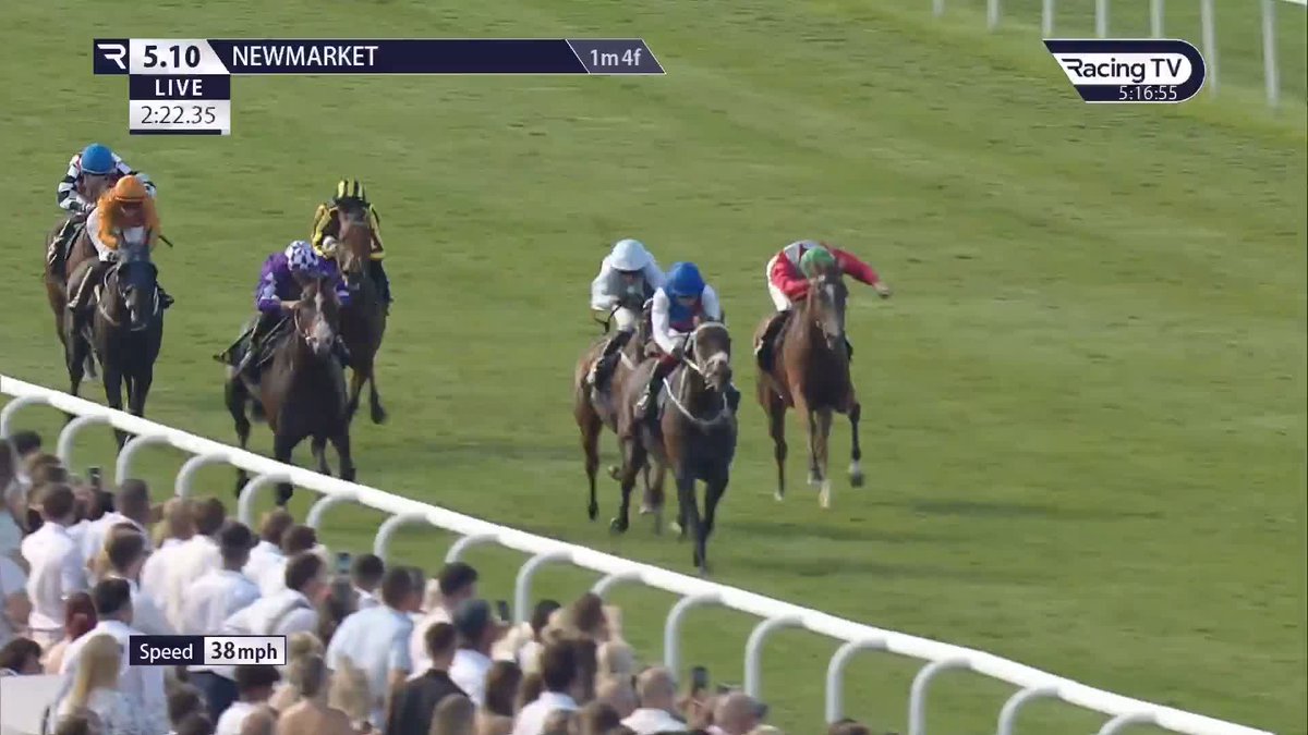 Claymore wins the final race of the Debenhams July Festival for JaneChappleHyam and Oisín Murphy ☀️ TrustATrader | Newmarket Racecourse