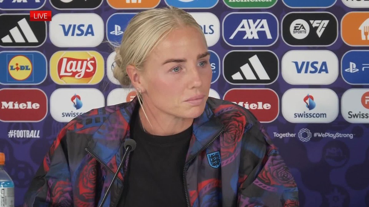 "That's a pressure that we've invited because we've been successful" 🏆 Alex Greenwood says the Lionesses are used to having a target on their back and it's something they should be proud of 🎯
