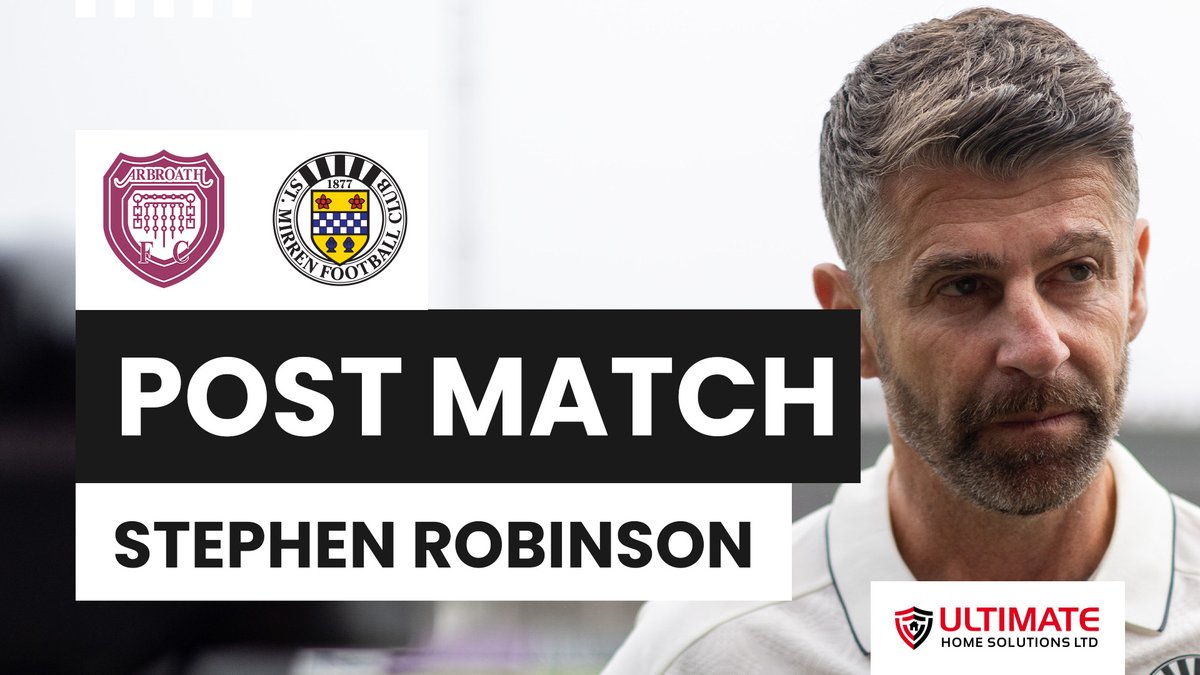 The manager gave his reaction following our Premier Sports Cup match away to Arbroath.
