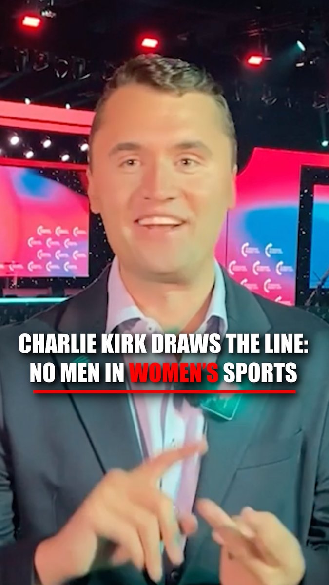 .Charlie Kirk isn't willing to compromise when it comes to men playing in women's sports. | Turning Point USA