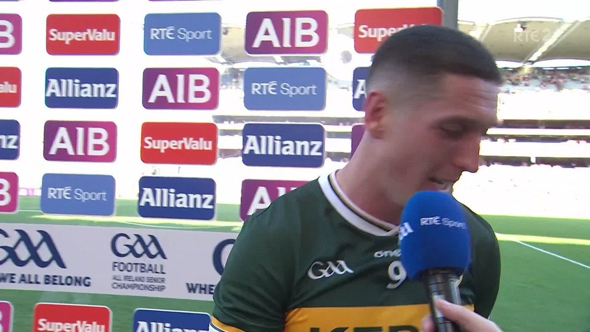 Kerry's Joe O'Connor, who it's fair to say is looking forward to the All-Ireland final, is your man of the match