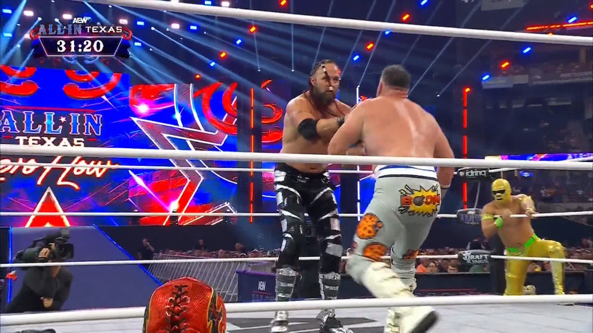 Big Boom @AJBefumo is finally getting his revenge on The Invisible Hand Family! Watch #AEWAllInTexas ZERO HOUR LIVE on PPV right now!