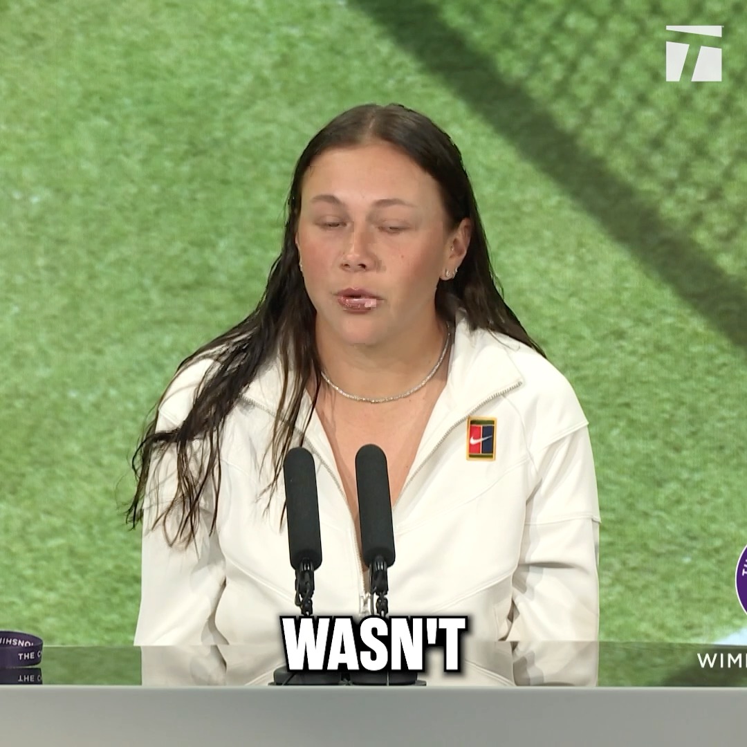 Amanda Anisimova opens up about how she was feeling during the Wimbledon Ladies' Championship 🫶 #Wimbledon