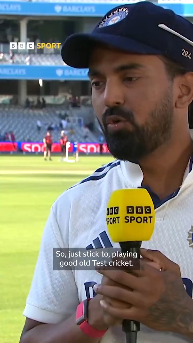 "Good old Test cricket." KL Rahul scored his 10th Test century today. He spoke to us about his style - and how he's looked to change when necessary. #ENGvIND