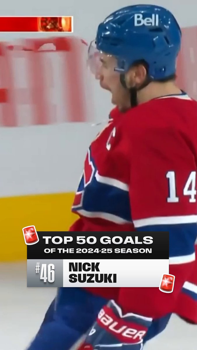 No. 46 on the list is Nick Suzuki's gorgeous wraparound OT winner after he just tied the game with nine seconds left in the third! 🚨🚨