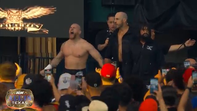 The Death Riders, Swiss + YUTA, and GABE KIDD head into WAR with the World Trios Champions, The Opps, with the titles on the line, RIGHT NOW! Watch #AEWAllInTexas LIVE on PPV right now!