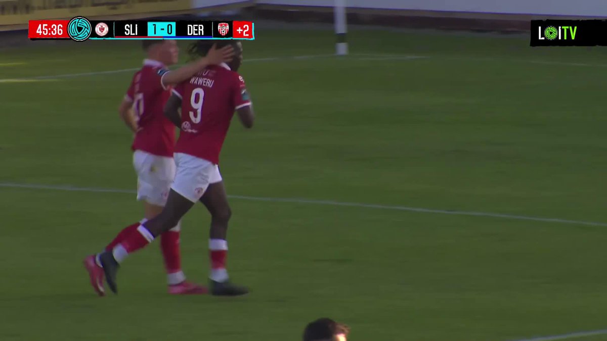 Wilson Waweru extends Sligo Rovers lead! Just before the half-time break.