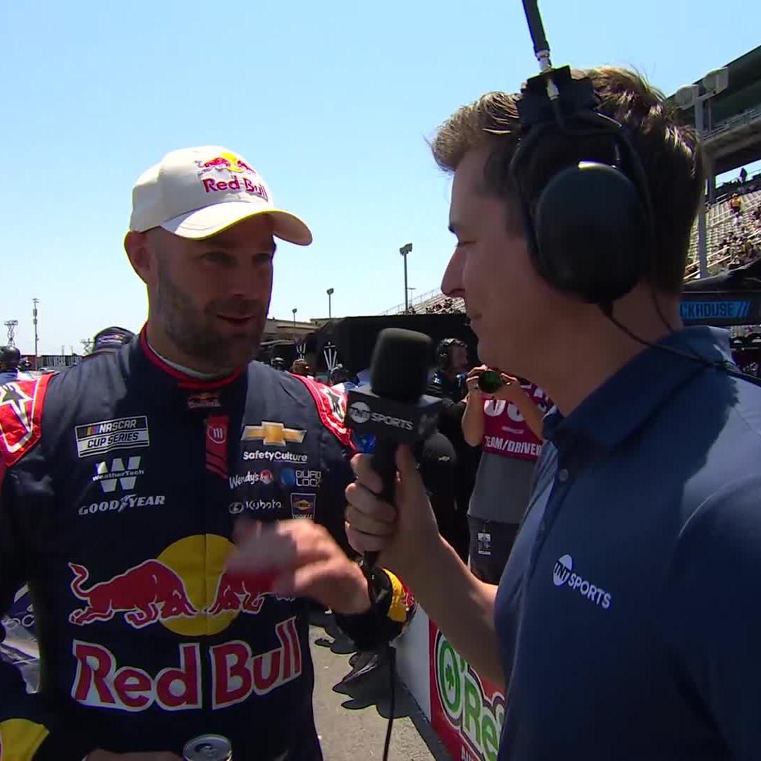 He wasn't thrilled with his car in practice ... but there's plenty to like now for Shane van Gisbergen. 😏