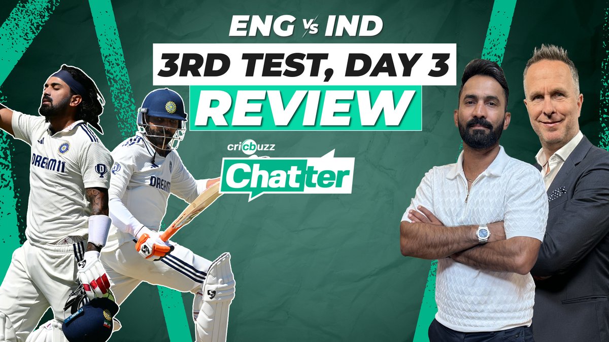 KL Rahul, Pant & Jadeja help India level scores 🫱🏼🫲🏽 Drama between Gill & Crawley caps off Day 3! 🔥 DK & Michael Vaughan review it all, right here