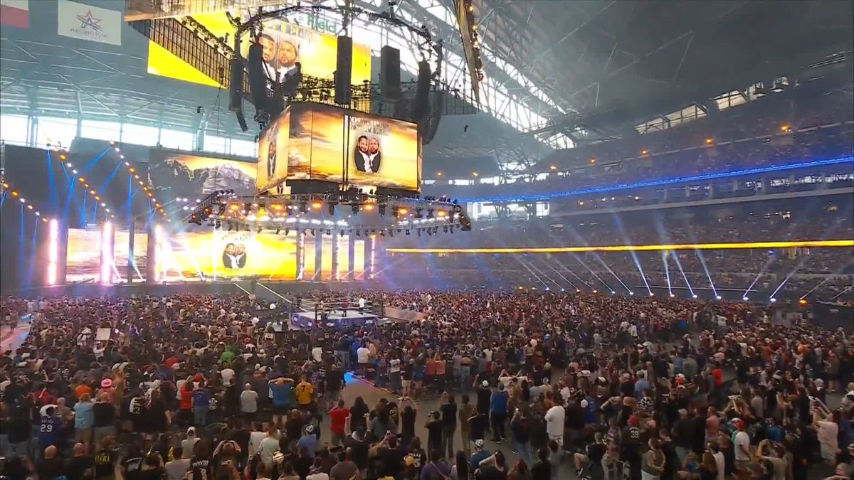 The Matt & Nick Jackson crossing a river of Arlington fans like it's the Delaware was something we SHOULD have seen coming. Watch #AEWAllInTexas LIVE on PPV right now!