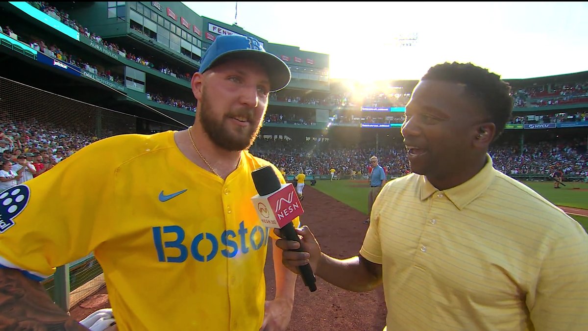 “Just really wanted to finish it out. The bullpen’s been working really hard. … Couldn’t ask to do it for a better group of guys.” Garrett Crochet caught up with Jahmai Webster after tossing his first career complete-game shutout 👏