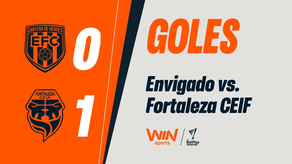 ⚪⚽🔥¡Emilio Aristizábal lleva el gol en las venas! ¡Con este golazo de cabeza sobre el final del juego, Fortaleza le ganó 1 a 0 a Envigado en el Polideportivo Sur por la fecha 1 de #LALIGAxWIN. Dedicatoria especial para su papá Víctor Hugo Aristizábal que estaba en la tribuna.