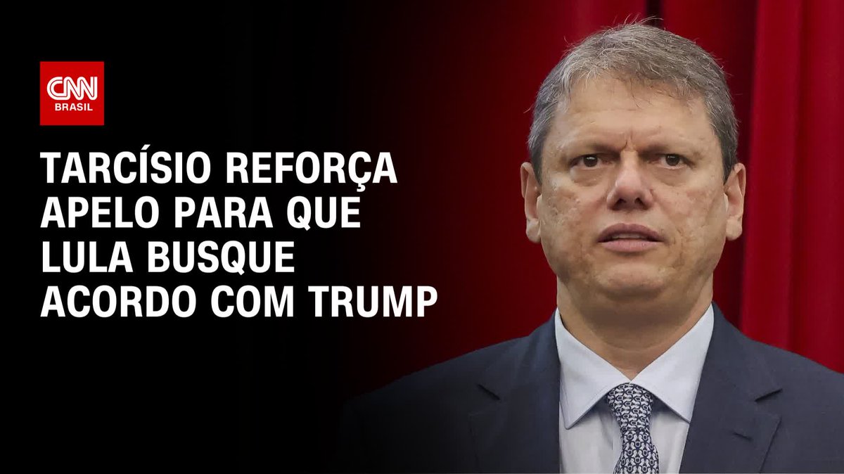 Tarcísio: Precisamos deixar política de lado; assista #AgoraCNN