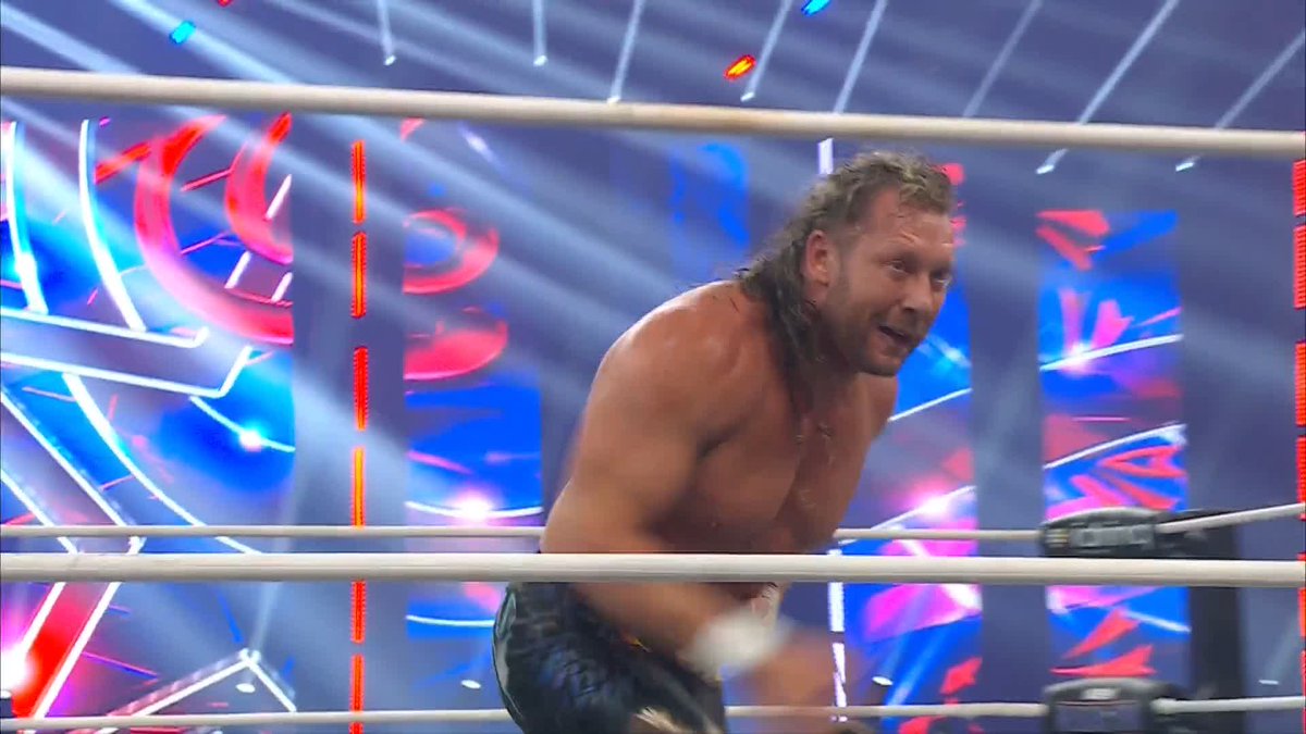 .Kenny Omega takes out @RainmakerXOkada and sends The Invisible Hand running! Watch #AEWAllInTexas LIVE on PPV right now!