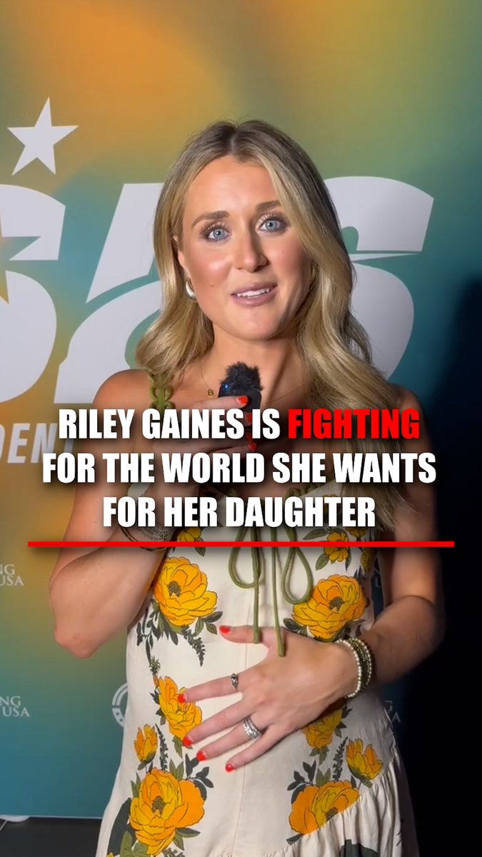 .Riley Gaines will welcome a beautiful baby girl into the world in just a few short weeks, and she says she'll never stop fighting for the world she wants her to grow up in.