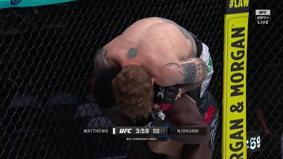 JAKE MATTHEWS SUBMITS CHIDI NJOKUANI IN THE FIRST ROUND‼️ #UFCNashville