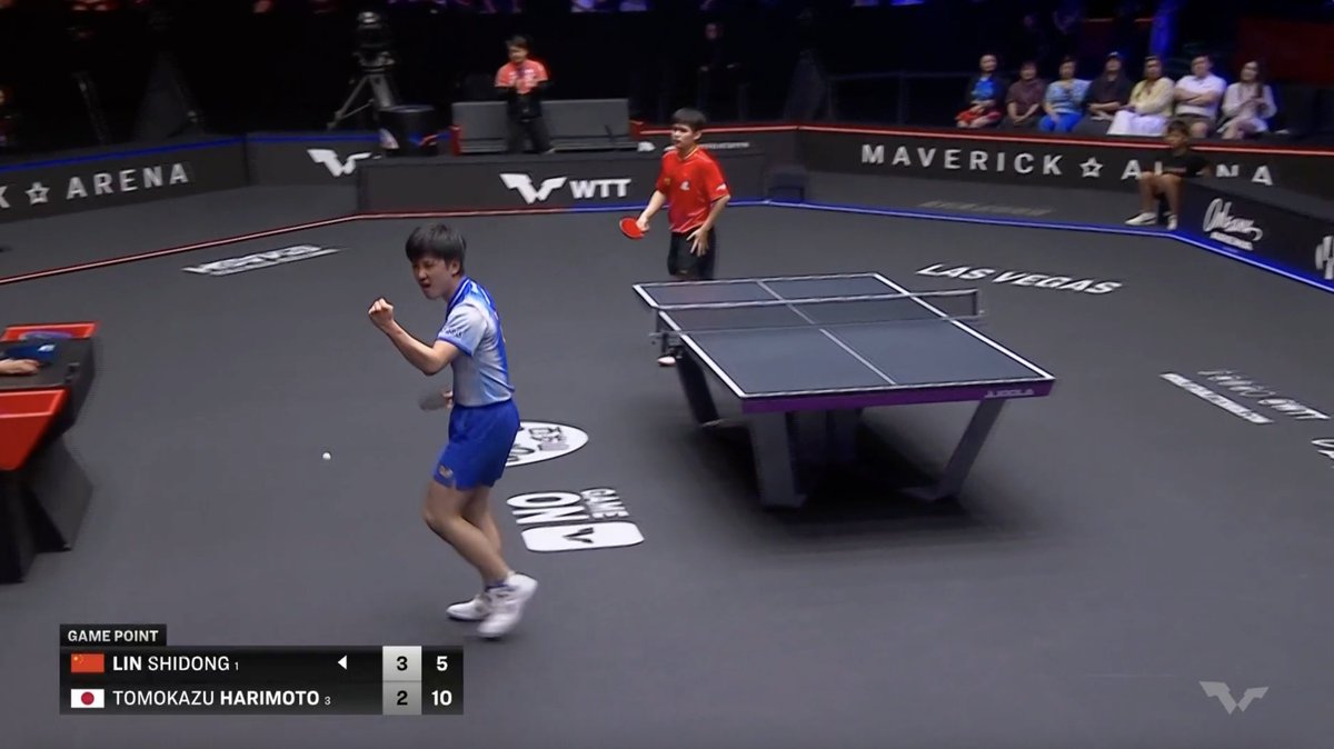 フルゲームに突入!!!!! #USスマッシュ 2025🇺🇸 ■男子シングルス準決勝 🇯🇵#張本智和 3-3 林詩棟🇨🇳 11-7/11-9/10-12/9-11/7-11/11-5/ 🔴LIVE配信・スコア速報👉 #卓球 #テレ東