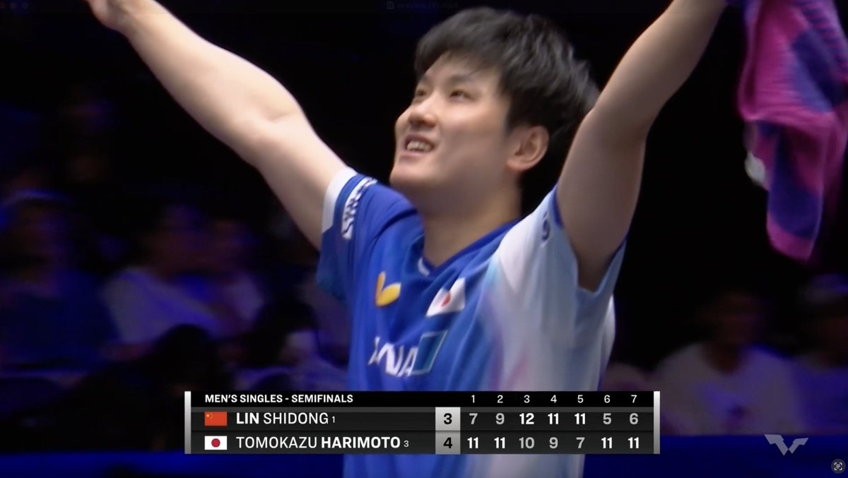世界ランク1位・林詩棟を破り決勝進出🙌❤️🔥 張本智和が日本勢初のGSシングルス決勝進出!! #USスマッシュ 2025🇺🇸 ■男子シングルス準決勝 🇯🇵#張本智和 4-3 林詩棟🇨🇳 11-7/11-9/10-12/9-11/7-11/11-5/11-6 試合結果・トーナメント表👉 #卓球 #テレ東