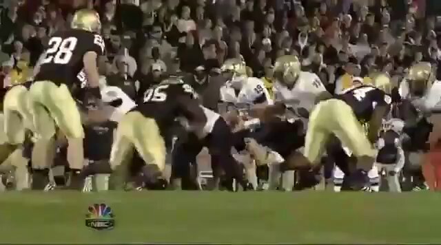 In 2008 when LeSean McCoy beat Notre Dame by himself! This might be one of the more underrated performances in college football history! JJ Kitchen