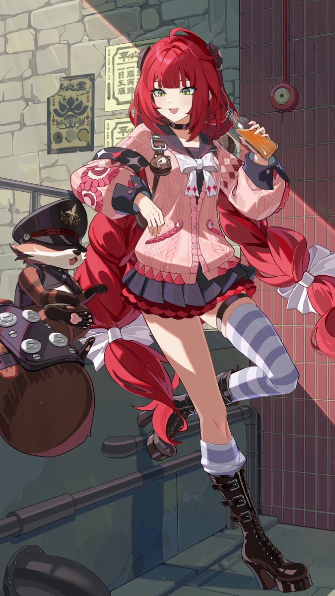 For Display Only | Ukinami Yuzuha "Huh? The soda tastes kind of weird?" "Whoops, you caught me — I added shampoo!" "JK — It's just fizzy vitamin tablets~"