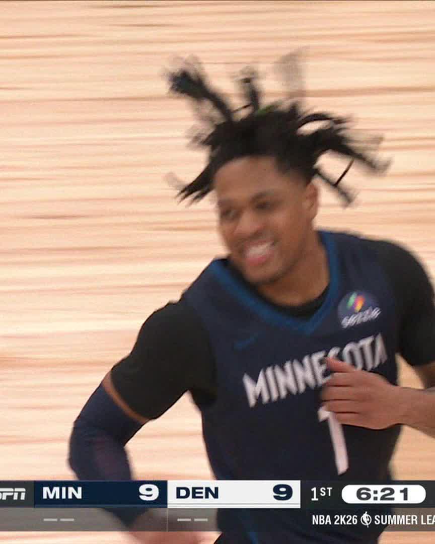 Terrence Shannon Jr. with 24 PTS, 5 triples and a MASSIVE poster in the Minnesota Timberwolves win 🔥🐺