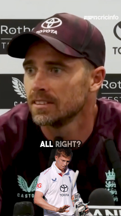 Tim Southee said, "Zak Crawley will be assessed overnight, hopefully he'll be alright to carry on". 😂