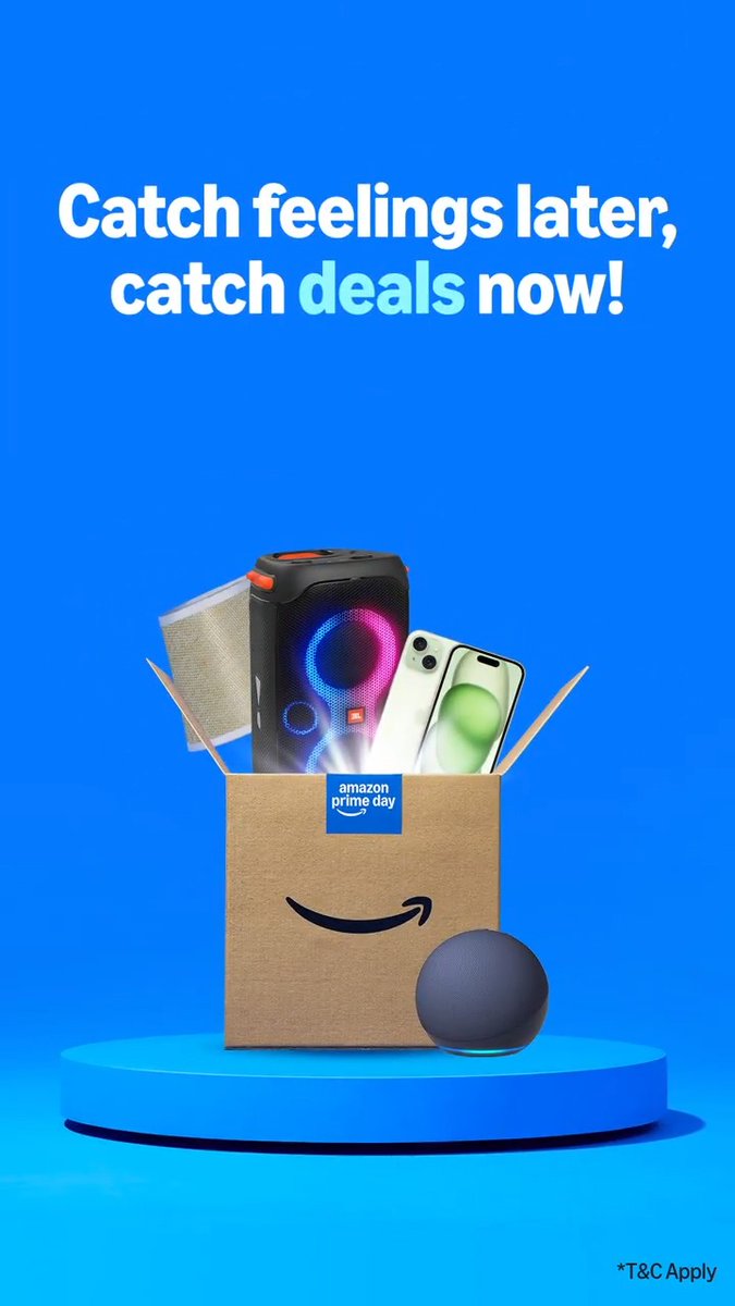 Deals are dropping, boxes are filling - all specially for you!📦👀 And your cart? Just leveled up!🛒😎 Amazon Prime Day is now LIVE till the 14th July. Shop great deals now!🛍️ #AmazonPrimeDay #SpeciallyForYou #Amazon #OnlineShopping #Deals #Discounts